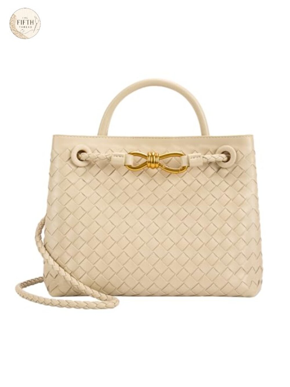 Woven Tote Bag Women Leather Shoulder Handbag Top Handle Purses